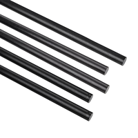 Evergreen 10pcs Set Tige en Fiber de Carbone pour Avion RC DIY Craft Tube Mat Léger