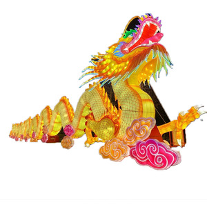 Faroles Grandes con Cabeza de Dragón y Fénix de 100 cm, Decoración Tradicional China para Festivales - Product Image 4