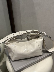 2026 Women's Genuine <b>Leather</b> Hobo <b>Bag</b> <b>Soft</b> Minimalist Shoulder Strap Flap Closure Daily Use Beige - Product Image 5