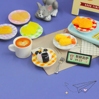 Assiettes et plats ronds miniatures en résine à la mode pour maison de poupée, accessoires de cuisine miniature, technique de moulage, marque ML