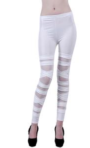 stati Uniti Amazon modelli di esplosione di nove punti dei pantaloni <span class=keywords><strong>opaca</strong></span> imitazione cuciture in <span class=keywords><strong>pelle</strong></span> leggings di pizzo - Product Image 3