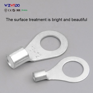 Conector de Cable Circular Tipo O <span class=keywords><strong>El</strong></span>éctrico OT/RNB, Sin Aislamiento, Terminal de Cobre, Chapado en <span class=keywords><strong>Estaño</strong></span> y Plata, Suministro de Fábrica - Product Image 1