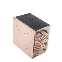 Module de refroidissement à tube de cuivre soudé avec ventilateur pour lampe de projection photographique à LED personnalisée et dissipateur thermique à ailettes