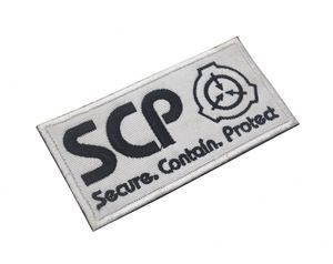 Patch <span class=keywords><strong>Velcro</strong></span> brodé personnalisé avec logo SCP Foundation, autocollants <span class=keywords><strong>pour</strong></span> gilet tactique SCP, brassard naturel <span class=keywords><strong>pour</strong></span> activités de plein air, <span class=keywords><strong>pour</strong></span> vestes, chapeaux et sacs - Product Image 4