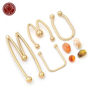 Conector de bikini, herrajes para trajes de baño, hebilla de forma irregular, decoración metálica personalizada para vestidos de mujer, cuentas, hebilla de anillo M U - Product Image 1