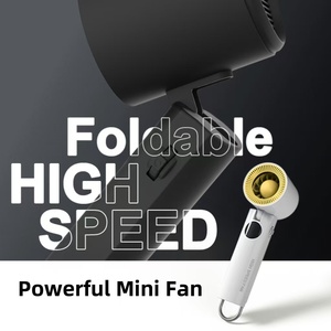 ABS + พัดลมพกพาความเร็วสูงพัดลมขนาดเล็กพร้อมจอแสดงผล USB ชาร์จได้พัดลมทำความเย็นมือถือในฤดูร้อน - Product Image 3