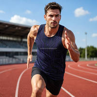 Débardeur de course perforé découpé au laser pour homme – Léger, respirant, idéal pour l'entraînement estival à la salle de sport – Offre prix usine