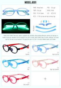 Wenzhou recién llegados gafas de color azul cielo niño gafas marco con correa y EspaÃ a - Product Image 2