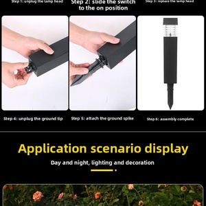 Luz LED Solar para Jardín, Resistente al Agua IP65, Decorativa, para Exteriores, Venta al Por Mayor - Product Image 6