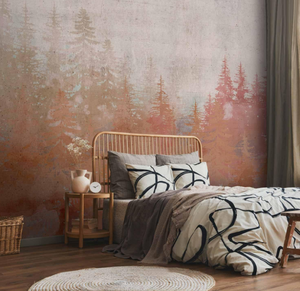 Parete murale foresta carta da parati in pile decorazione della parete foto immagine stampa immagine Design alberi natura paesaggio come carta da parati dipinta - Product Image 2