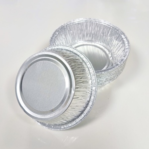 Contenedor Redondo Desechable de 5 Pulgadas, Apto para Horno, Apilable, de 350 ml, para Pan, Pastel, Repostería, Contenedor de Alimentos de Papel de Aluminio - Product Image 5