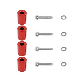 Kit de Elevación de Capó de Aluminio Rojo de 8mm para Ventilación y Montaje de Motor de Coche - Product Image 3