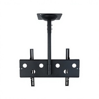 Support mural pour téléviseur de plafond robuste CPLB101PRO-84 pour écran de 42 à 80 pouces, plaque de 280 x 280 mm, capacité de charge de 80 kg, gestion intégrée des câbles