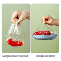 Film alimentaire souple et élastique en PEHD de qualité alimentaire, jetable, moulé par soufflage, pour couvrir les bols, film étirable haute élasticité pour le pain et l'hôtellerie