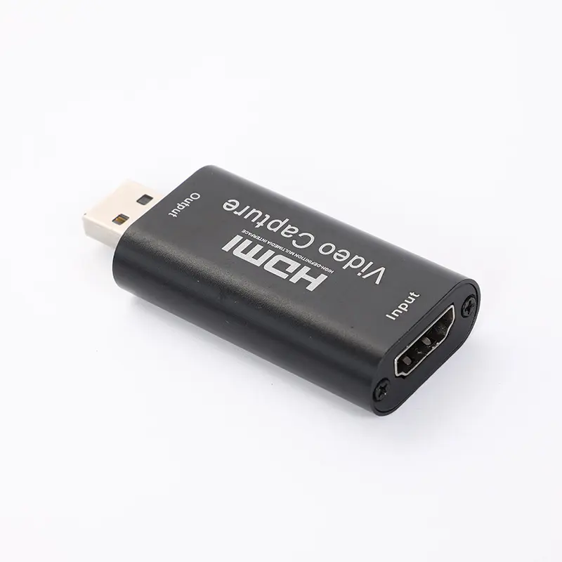 الجملة يو أس بي عالية الجودة 2.0 إلى HDMI فيديو بطاقة التقاط الصوت والفيديو المدخلات والمخرجات 4K30Hz 1080P 60Hz HDMI فيديو بطاقة التقاط الصوت والفيديو