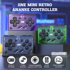 Mini contrôleur rétro Ananke/fonction Turbo et joystick interchangeable et <span class=keywords><strong>D</strong></span>-<span class=keywords><strong>pad</strong></span> et contrôleur multi-plateforme ZL et ZR B - Product Image 2