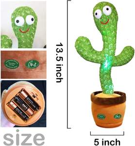 Parler répéter chanter Sunny Cactus jouet 120 pièces chansons danse parler Cactus imitant jouet <span class=keywords><strong>pour</strong></span> bébé - Product Image 2
