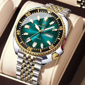 POEDAGAR 682 Luxury Trendy <b>Men</b> Quartz <b>Watch</b> Reloj Date Week Display Luminous Hands 3ATM Deep <b>Waterproof</b> Stainless Steel <b>Watches</b> - Product Image 1