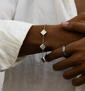 Inspire Jewelry Acero inoxidable personalizado BALEARES pulsera de plata encantos joyería para hombres y novio pulsera al por mayor - Product Image 5