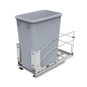 New Arrival 35 <span class=keywords><strong>50</strong></span> 70 100 <span class=keywords><strong>Quart</strong></span> Chrome mạ pull out chất thải bin chất thải container cho nhà bếp - Product Image 2