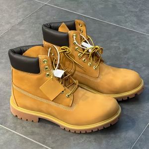 2026 New Luxury Designer Waterproof Genuine Leather <b>Work</b> <b>Boots</b> Stylish Original Best Selling High Top Walking Shoes - Product Image 5