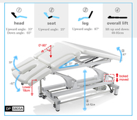 Équipement de physiothérapie hospitalier de nouveau design pour la rééducation des patients avc Table de traitement chiropratique Portable pliante