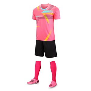 Ensemble d'uniformes de football scolaire personnalisables intégralement en coton/bambou/spandex à séchage rapide, service OEM pour compétition et entraînement d'équipe - Product Image 1