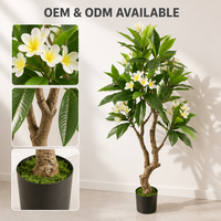 JWS4247 Nouvelle Conception de Fleurs Artificielles de Plumeria Rubra pour la Décoration de la Maison, du Jardin et des Centres Commerciaux