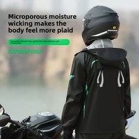 Combinaison de moto imperméable en nylon, ensemble veste et pantalon de pluie pour hommes adultes, deux pièces, protection intégrale, cyclisme hivernal, forte pluie