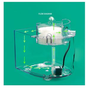 2023環境にやさしいホームオフィスの庭の装飾小さなアクリル海洋水族館透明アクリル水槽キャビネット付き - Product Image 5