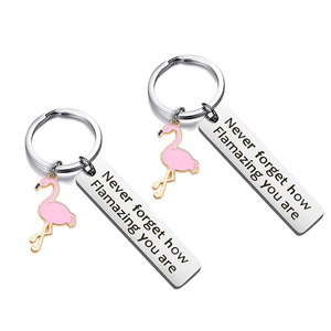 Portachiavi in acciaio inossidabile all'ingrosso non dimenticare mai quanto sei incredibile portachiavi lettera portachiavi gioielli ispiratori - Product Image 5