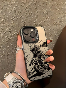 Étui de téléphone portable antichoc en TPU avec design de dessin animé de motard anime cool AnQu pour 13/14/15/16/17 - Product Image 6