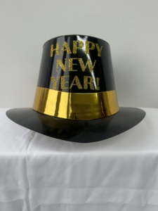 Sombrero de Papel para Fiesta de <span class=keywords><strong>Año</strong></span> <span class=keywords><strong>Nuevo</strong></span>, Sombrero Decorativo para Fiesta Nocturna, Sombrero con Relieve Dorado para Adultos - Product Image 5
