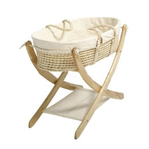 Panier de Moïse à Capuche en Waffle, Antique, Fait Main en Saule / Rotin, Panier pour Bébé, Paniers en Rotin pour Bébé - Product Image 4