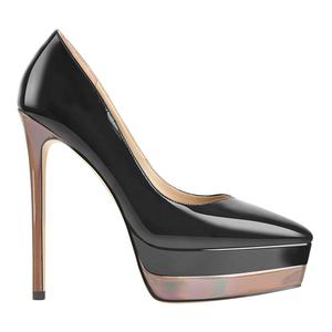 MOQ basso Doppio Strato Della Piattaforma Dello <span class=keywords><strong>Stiletto</strong></span> Pompe Donna Tacco Alto <span class=keywords><strong>Scarpe</strong></span> Sexy di Nuovo Disegno - Product Image 1