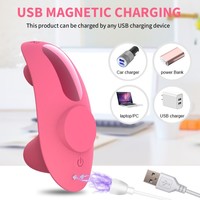 Erotikprodukte Fernbedienungsfähiger Silikon-Vibrator Wiederaufladbarer Klitoris- & Vaginalstimulator für Frauen