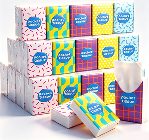 Customizable <strong>Mancy</strong> 3 Ply Ultra Soft Pocket-Size Facial Tissues Virgin Wood Pulp Bulk Travel-Friendly Pocket Tissue - Product Image 2