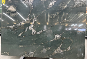 Màu xanh lá cây đảo đá cẩm thạch tự nhiên một vật liệu trang trí sang trọng cho bàn bếp đảo sàn và tường - Product Image 5