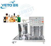 YETO 100L Machine de fabrication de parfums et de liquides essentiels avec pompe à membrane à filtre unique et compresseur pour mélange et congélation