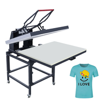 Nouvelle grande machine de transfert de chaleur manuelle 220V état d'imprimante à plat nouvelle machine de presse à chaud pour maillots 80*100 et 100*100