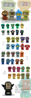 Figuras de Dibujos Animados al por Mayor, Mini Figuras de PVC, Juguetes de Figuras Mini TOONZ