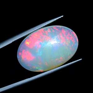 อัญมณีโอปอลจากเอธิโอเปียนธรรมชาติที่เยี่ยมยอดอัญมณีทรงหลังเบี้ยอัญมณีทรงหลวมรูปทรงรีแมวตาสำหรับทำเครื่องประดับ - Product Image 2