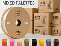 Filamento PETG de Colores Arcoíris de 1.75mm, 8 Colores, Filamento Resistente para Impresora 3D para Creality, Bambu Lab, Prusa