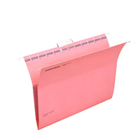 Porte-documents suspendus robustes et colorés, bords renforcés, format lettre, pour l'organisation des documents de bureau et de table.