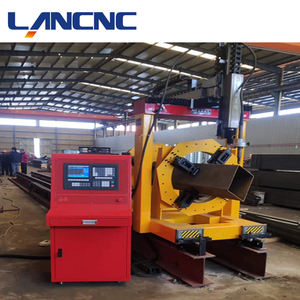 CNC pipa Plasma <span class=keywords><strong>CA</strong></span>-3000 dan mesin pemotong profil/H Beam/bentuk baja/tabung persegi pemotong Bevel - Product Image 6