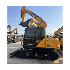 Mini-excavatrice sur chenilles SANY SY75C d'occasion de 7,5 tonnes avec composants de moteur, d'engrenages et de roulements - Product Image 4