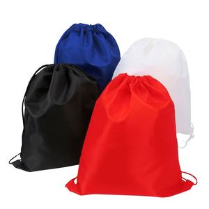 Promotional Polyester Gift <b>String</b> <b>Bag</b> Sports Traveling Custom Drawstring Backpack <b>Bag</b> for Men Women Children - Product Image 4