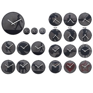 Horloge murale ronde en métal à illusion dynamique, affichage silencieux à aiguilles à quartz, horloge décorative circulaire minimaliste pour la maison et le bureau - Product Image 4