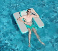 Aufblasbares schwimmendes Stuhl-Tisch-Set – Wasser-Lounge-Möbel für Pool, See und Strandparty