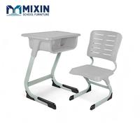 Bureau d'école violet, mobilier scolaire, bureau et chaise individuels pour étudiant, pour l'étude à domicile, avec chaise de classe en plastique, éducation